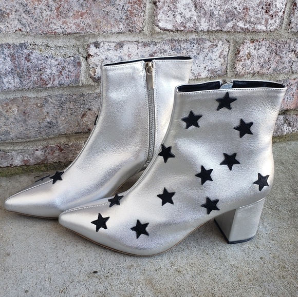RAYE Silver star ankle boots - Picture 2 of 7